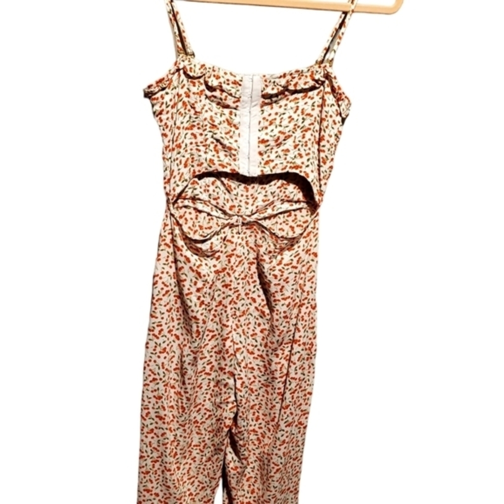 Women's Flynn Skye Parker Cherry Rayon Jumpsuit XS - Picture 5 of 14